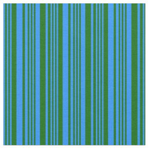 Blau- und Dunkelgrüne Linien Muster Stoff