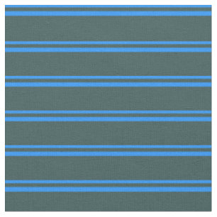 Blau- und Dunkelschiefer Graustreifen/Blattmuster Stoff