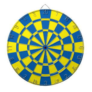 Blau und Gelb Dartscheibe