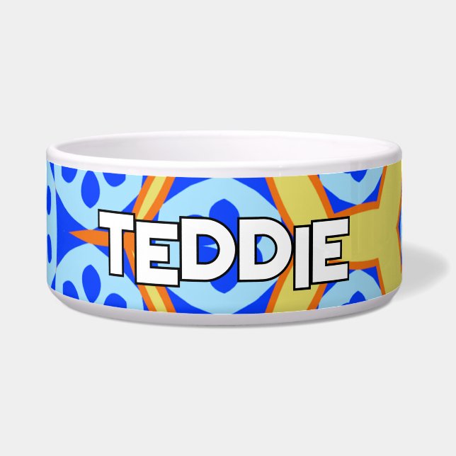 Blau und Gelb Napf (Vorderseite)