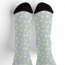 Blau und Gelb Paisy Blume Muster