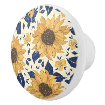 Blau und Gelb, Sonnenblumen