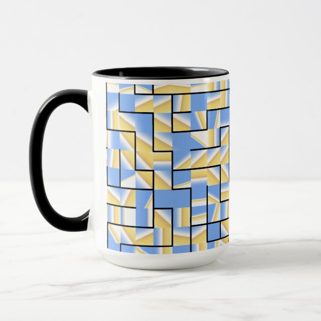 Blau und Gelb Tasse (Links)