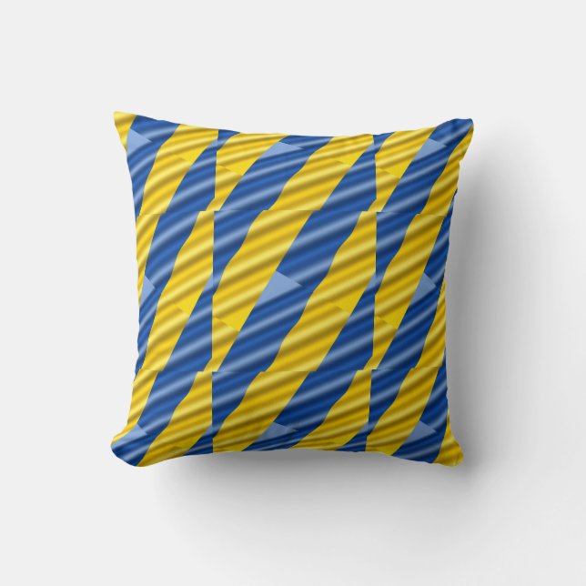 Blau und Gelb Ukraine Inspiration Frieden kein Kri Kissen (Vorderseite)