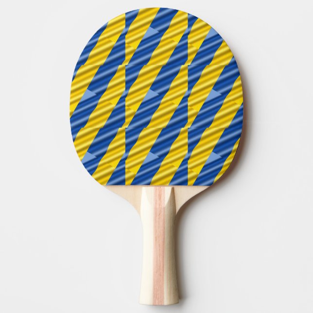 Blau und Gelb Ukraine Inspiration Frieden kein Kri Tischtennis Schläger (Vorderseite)