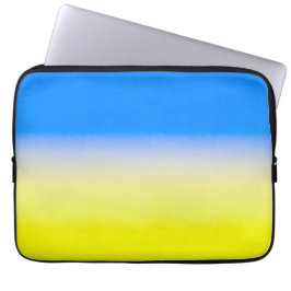 Blau und Gelb Ukraine Inspiriert Frieden gegen den Laptopschutzhülle