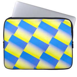 Blau und Gelb Ukraine Inspiriert Frieden gegen den Laptopschutzhülle