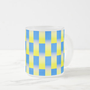 Blau und Gelb Ukraine Inspiriert Frieden gegen den Mattglastasse