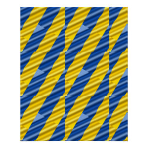 Blau und Gelb Ukraine Inspiriert Frieden gegen den Poster