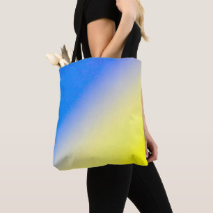Blau und Gelb Ukraine Inspiriert Frieden gegen den Tasche