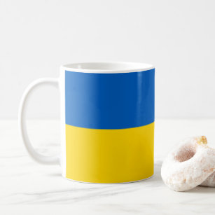 Blau und Gelb Ukraine Kaffeetasse