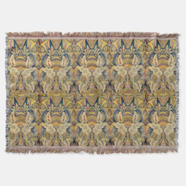 Blau und Gold Antiqued Decke