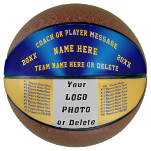 Blau und Gold, die besten Geschenke für Basketbal Basketball