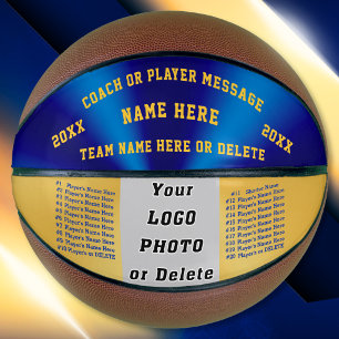 Blau und Gold, die besten Geschenke für Basketball