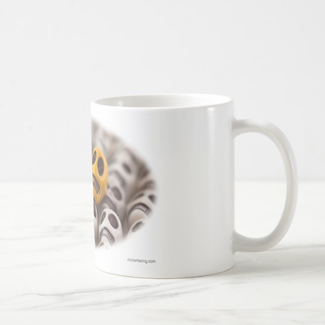 Blau und Gold Kaffeetasse (Rechts)