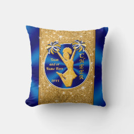 Blau-und Goldältere Nachtgeschenke für Kissen