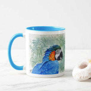 Blau- und Goldara Tasse