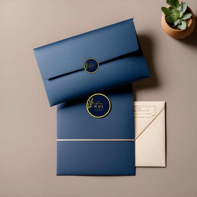 blau und golden : Aufkleber online : Hochzeit (Von Creator hochgeladen)