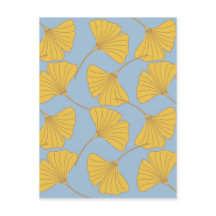 Blau-und GoldfallGinkgo Ginko Biloba Blätter