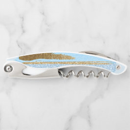 Blau-und Goldkorken-Schraube Kellnermesser