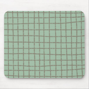 Blau und Grau Karo Muster Modernes und stilvolles Mousepad