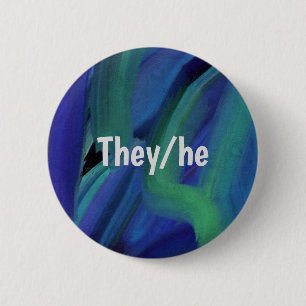 Blau und grün färben sie bzw. den Pronoun-Hintern Button
