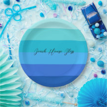 Blau und grün gestreift