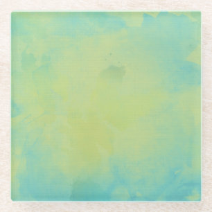 Blau und grün glasuntersetzer