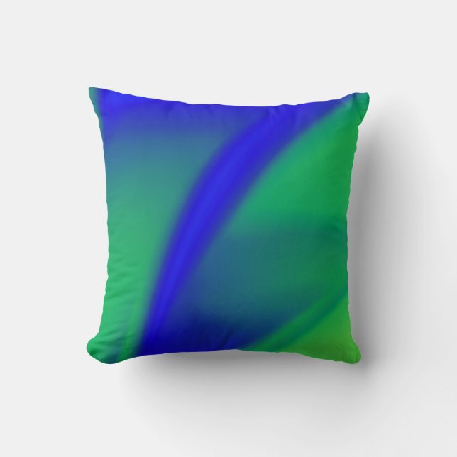 Blau und Grün Kissen (Vorderseite)