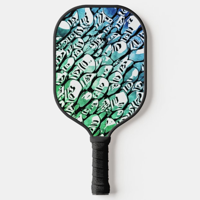 Blau und Grün Pickleball Schläger (Vorderseite)