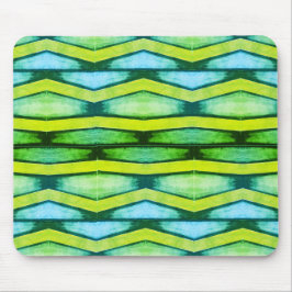 "Blau und grün - Zickzack Mauspad