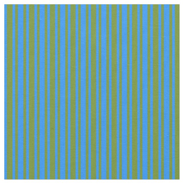 Blau- und grüne Linse/Streifenmuster Stoff (Nahaufnahme)
