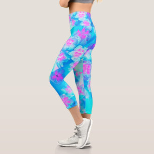 Blau und Heiß rosa Sukkuläres Unterwasser-Sedum Capri Leggings