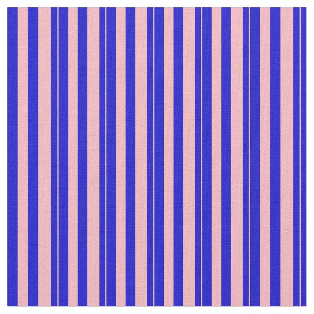 Blau und hellrosa Streifen-/Linenmuster Stoff (Nahaufnahme)
