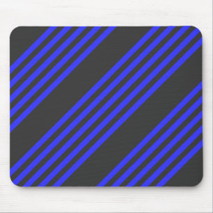 Blau und Holzkohle, fünf Streifen Mousepad