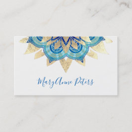 Blau und Imitat Visitenkarte