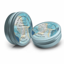 Blau und Imitate - Kosmetik aus Marmorseife Runder Aufkleber