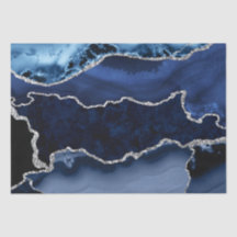 Blau und Imitate Silver Glitzer Marmorflasche