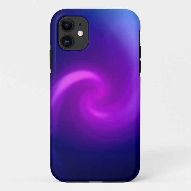 Blau und Lila Abstrakter Hintergrund Case-Mate iPhone Hülle (Rückseite)