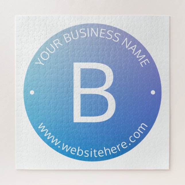 Blau und Lila fading Ombre mit bearbeitbarem Text (Vertikal)