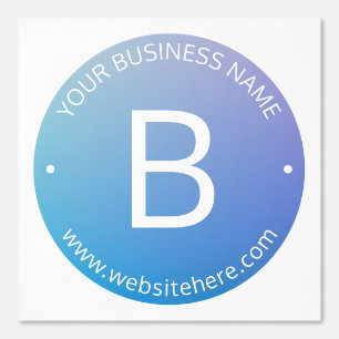 Blau und Lila fading Ombre mit bearbeitbarem Text Tapete