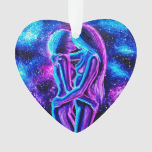 Blau und lila ornament