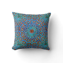 Blau und marokkanisches Fliesenmuster Browns im