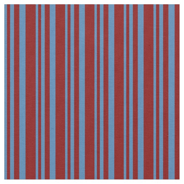 Blau- und Maroonenmuster Stoff (Nahaufnahme)