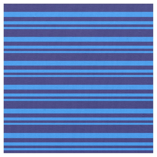 Blau- und Mitternachtsblau farbige Linien Muster Stoff (Nahaufnahme)