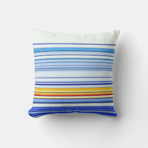 Blau und Orange Kissen