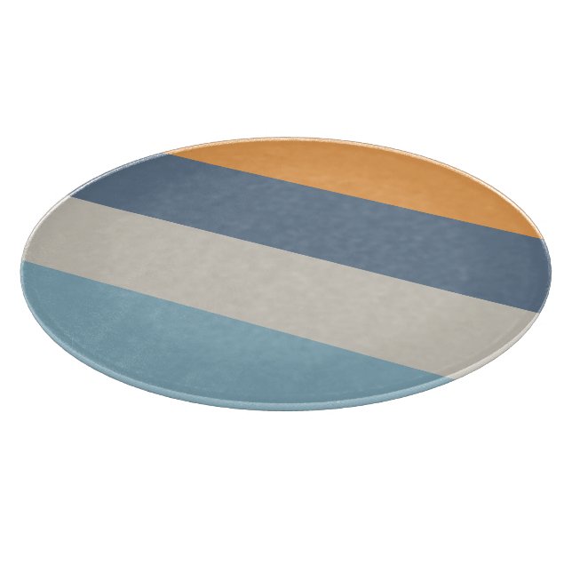 Blau und Orange Schneidebrett (Ecke)