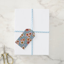Blau und Rosa Daisy Floral