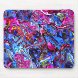 Blau und rosa Marmor Swirl Maus Pad Mousepad