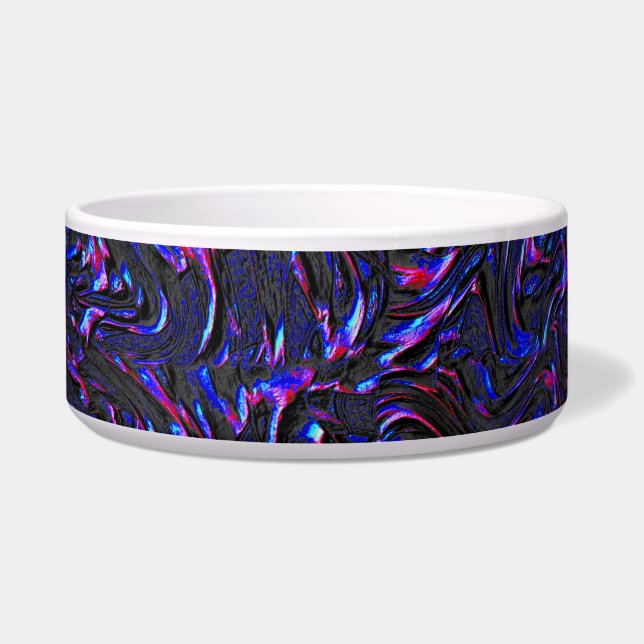 Blau und rosa mit Wandstruktur Napf (Vorderseite)